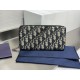 Best Replica Dior Saddle Oblique Jacquard Long Zip Wallet Black Knockoff
