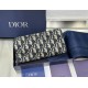 Best Replica Dior Saddle Oblique Jacquard Long Zip Wallet Black Knockoff