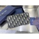 Best Replica Dior Saddle Oblique Jacquard Long Zip Wallet Black Knockoff