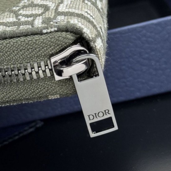 Best Replica Dior Saddle Oblique Jacquard Long Zip Around Wallet Knockoff