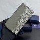 Best Replica Dior Saddle Oblique Jacquard Long Zip Around Wallet Knockoff