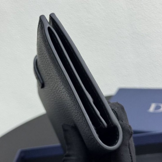 Best Replica Dior Normandie Bifold Long Wallet Black Knockoff