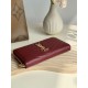 Best Replica YSL Saint Laurent Monogram Continental Zip Around Wallet Maroon Knockoff