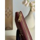 Best Replica YSL Saint Laurent Monogram Continental Zip Around Wallet Maroon Knockoff