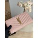Best Replica YSL Saint Laurent Monogram Continental Zip Around Wallet Pink Knockoff