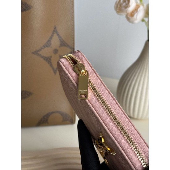 Best Replica YSL Saint Laurent Monogram Continental Zip Around Wallet Pink Knockoff