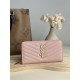 Best Replica YSL Saint Laurent Monogram Continental Zip Around Wallet Pink Knockoff