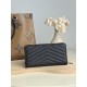 Best Replica YSL Saint Laurent Monogram Continental Zip Around Wallet Black and Gold Knockoff