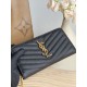 Best Replica YSL Saint Laurent Monogram Continental Zip Around Wallet Black and Gold Knockoff