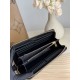 Best Replica YSL Saint Laurent Monogram Continental Zip Around Wallet Black and Gold Knockoff