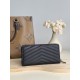 Best Replica YSL Saint Laurent Monogram Continental Zip Around Wallet Black Knockoff