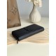 Best Replica YSL Saint Laurent Monogram Continental Zip Around Wallet Black Knockoff