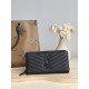 Best Replica YSL Saint Laurent Monogram Continental Zip Around Wallet Black Knockoff