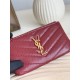 Best Replica YSL Saint Laurent Cassandre Matelassé Zip Around Card Holder YSL Saint Laurent Fragments Red Knockoff