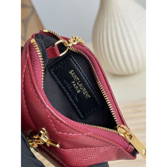 Best Replica YSL Saint Laurent Cassandre Matelassé Zip Around Card Holder YSL Saint Laurent Fragments Red Knockoff