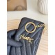 Best Replica YSL Saint Laurent Cassandre Matelassé Fragments Zip Around Card Holder Black and Gold Knockoff