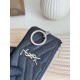 Best Replica YSL Saint Laurent Cassandre Matelassé Fragments Zip Around Card Holder Black and Silver Knockoff