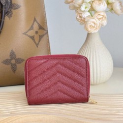 Best Replica YSL Saint Laurent Cassandre Matelassé Compact Wallet Red Knockoff