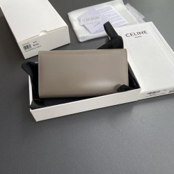 AAAAA Fake Celine Large Triomphe Wallet Pebbles Dupe Best Replica Celine Large Triomphe Wallet Pebbles Knockoff