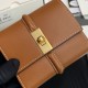 Best Replica CELINE 16 Small Tri-Fold Wallet Satin Calfskin Brown Knockoff