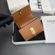 Best Replica CELINE 16 Small Tri-Fold Wallet Satin Calfskin Brown Knockoff