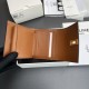 Best Replica CELINE 16 Small Tri-Fold Wallet Satin Calfskin Brown Knockoff