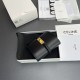Best Replica CELINE 16 Small Tri-Fold Wallet Satin Calfskin Black Knockoff