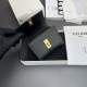 Best Replica CELINE 16 Small Tri-Fold Wallet Satin Calfskin Black Knockoff
