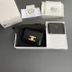 Best Replica Celine Compact Wallet with Triomphe Coin Case Black Knockoff