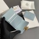 Best Replica Celine Compact Wallet with Triomphe Coin Case Blue Knockoff