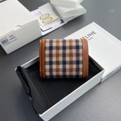 Best Replica Celine Small Flap Wallet Triomphe Calfskin Knockoff