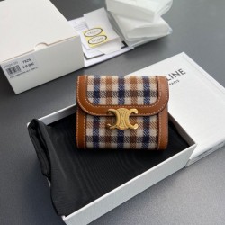 Best Replica Celine Small Flap Wallet Triomphe Calfskin Knockoff