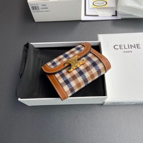 Best Replica Celine Small Flap Wallet Triomphe Calfskin Knockoff