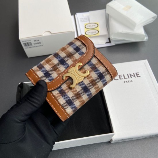 Best Replica Celine Small Flap Wallet Triomphe Calfskin Knockoff