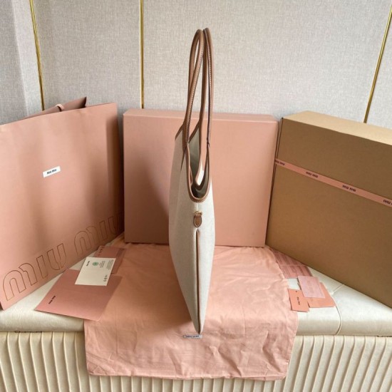Replica Miu Miu Ivy denim shoulder bag with leather trim 5BG231 White Knockoff Fake Miu Miu Ivy denim shoulder bag with leather trim 5BG231 White Clone
