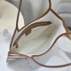 Fake Miu Miu Ivy striped canvas and leather shoulder bag 5BG231 light coffee Clone
