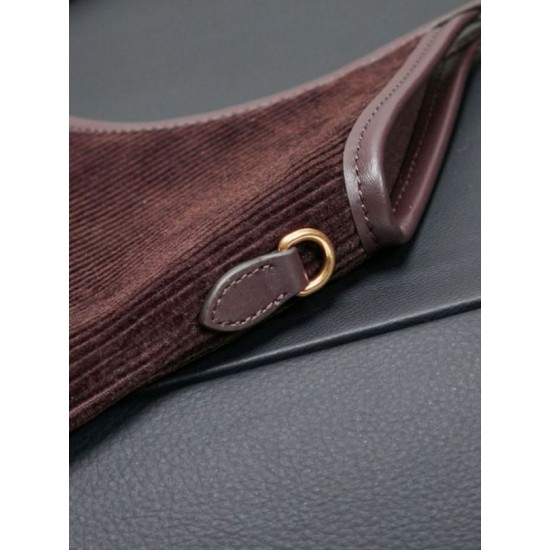 Fake Miu Miu Ivy corduroy shoulder bag/hobo 5BG231 Clone