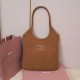 Fake Miu Miu Ivy corduroy shoulder bag/hobo 5BG231 Brown Clone