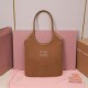 Fake Miu Miu Ivy corduroy shoulder bag/hobo 5BG231 Brown Clone