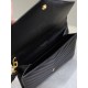 Replica YSL Saint Laurent Grain De Poudre Matelassé Chevron Envelope clutch bag black Knockoff Fake YSL Saint Laurent Grain De Poudre Matelassé Chevron Envelope clutch bag black Clone
