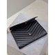 Replica YSL Saint Laurent Grain De Poudre Matelassé Chevron Envelope clutch bag black Knockoff Fake YSL Saint Laurent Grain De Poudre Matelassé Chevron Envelope clutch bag black Clone