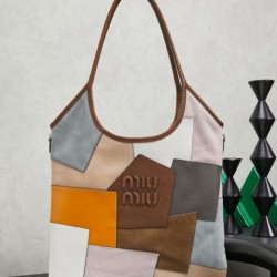 Fake Miu Miu Ivy patchwork tote bag 5BG231 Clone
