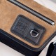 Fake Miu Miu Ivy LOEWE Mini Flex canvas and suede shoulder bag brown/black Clone