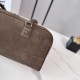 Fake Loewe Amazona 31 grained nubuck leather shoulder bag brown Clone