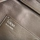 Fake Loewe Amazona 31 grained nubuck leather shoulder bag brown Clone