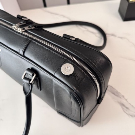 Fake Loewe Amazona 31 grained nubuck leather shoulder bag black Clone