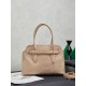 Fake Miu Miu Adventure leather tote bag creamy white Clone