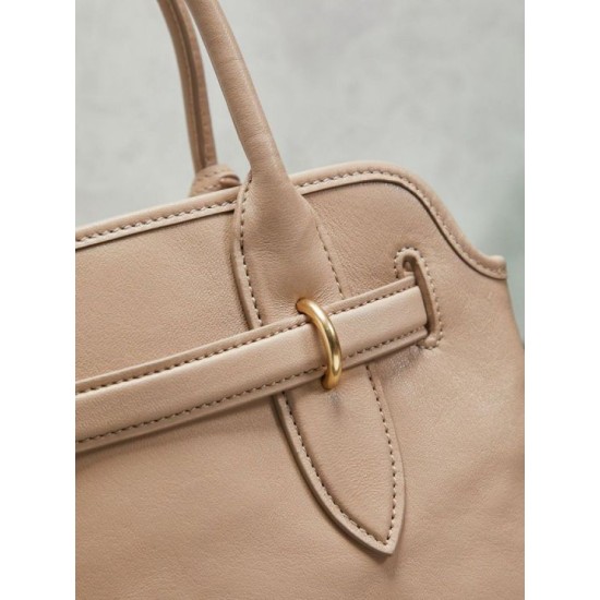 Fake Miu Miu Adventure leather tote bag creamy white Clone