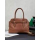 Fake Miu Miu Adventure leather tote bag brown 5BA292 Clone