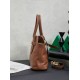 Fake Miu Miu Adventure leather tote bag brown 5BA292 Clone